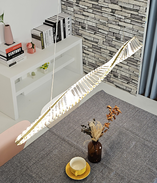 LED 라젠느 일자 펜던트조명 LED식탁등 크리스탈식탁등 (40W)