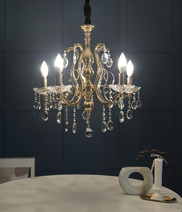 플로트 5등 크리스탈 펜던트, LED 식탁조명, 인테리어 식탁등