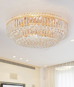 밍크골드 원형 16등 대형 크리스탈거실등 거실전등